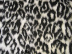 Snow leopard fuzzy faux fur car steering wheel cover