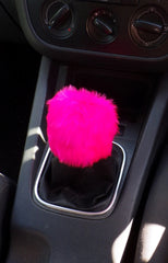 Barbie Pink Gear knob stick shift cover faux fur
