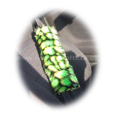 1 singular fuzzy seatbelt pad choose your print zebra cow bee tiger leopard cheetah crocodile