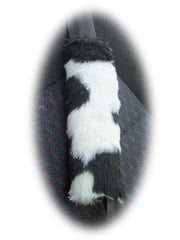 1 singular fuzzy seatbelt pad choose your print zebra cow bee tiger leopard cheetah Poppys Crafts