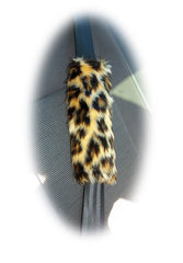 1 singular fuzzy seatbelt pad choose your print zebra cow bee tiger leopard cheetah leopard