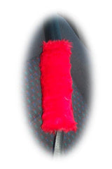 1 pair of furry faux fur car seat belt pads covers choice of colour Poppys Crafts