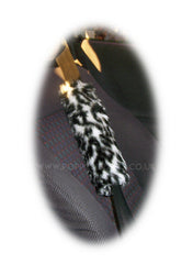 1 singular fuzzy seatbelt pad choose your print zebra cow bee tiger leopard cheetah Snow Leopard