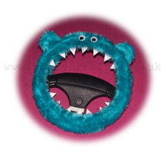 Fuzzy Monster car steering wheel cover Plain faux fur choice of colour