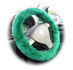 Fuzzy furry steering wheel cover choice of colour's Poppys Crafts