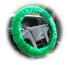 Fuzzy furry steering wheel cover choice of colour's Poppys Crafts