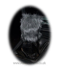 fluffy Gear knob stick shift cover faux fur furry fuzzy choose your colour Poppys Crafts