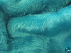 Teal Turquoise fuzzy faux fur car steering wheel cover Poppys Crafts