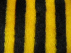 Bumble bee striped faux fur single shoulder strap pad Poppys Crafts