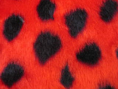 ladybird spotty fuzzy car seatbelt pads red and black 1 pair Poppys Crafts