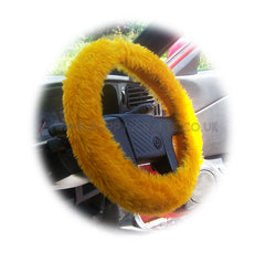 Fuzzy furry steering wheel cover choice of colour's Poppys Crafts