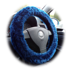 Fuzzy furry steering wheel cover choice of colour's Poppys Crafts