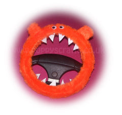 Fuzzy Monster car steering wheel cover Plain faux fur choice of colour Poppys Crafts