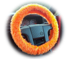 Fuzzy furry steering wheel cover choice of colour's Poppys Crafts