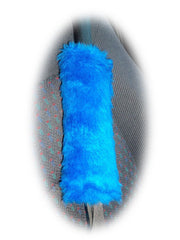 Single fluffy faux fur seatbelt pad / shoulder pad in choice of colour Poppys Crafts