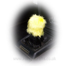 fluffy Gear knob stick shift cover faux fur furry fuzzy choose your colour Poppys Crafts